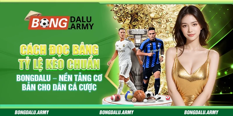 Cách đọc bảng tỷ lệ kèo chuẩn Bongdalu – Nền tảng cơ bản cho dân cá cược